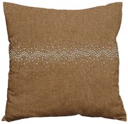 Husa de perna decorativa STONY 40x40 cm, maro deschis