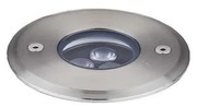 Corp de iluminat LED pentru căi de acces Ideal Lux FLOOR LED/3W/230V d. 9 cm CRI 90 IP67 crom