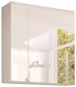 Dulap alb cu oglinda MASON WH14, luciu inalt HG