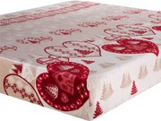 decoDoma Cearceaf cu elastic din micropluş INIMĂ 90 x 200 cm