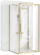 Cabina de dus De colt Rapid Swing 100x90 cm auriu periat