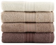 Set 4 prosoape din bumbac Foutastic Brown, 50 x 90 cm, maro