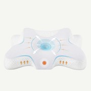 Perna cervicala ortopedica CERVI-SAN Relax memory foam pentru gat si umeri, Alb