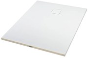 Cagliari || White 80x100x2,6 cm Cădiță de duș pătrată, SMC, cu sifon inclus