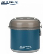 CASEROLA TERMICA 600 ML, LOCA, ALBASTRU