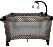 Patut Pliant, Tarc copii Baby Care™ NEST, Pliabil pe 2 Niveluri cu muzica si Masa infasat, Jucarie Carusel cu jucarii din plus, geanta transport