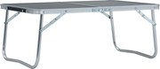 vidaXL Masă de camping pliabilă, gri, 60 x 40 cm, aluminiu