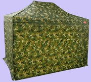 Pavilion de grădină 2x3m - din oțel, 4 pereţi laterali, Camuflaj