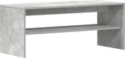 vidaXL Comodă TV, gri beton, 100 x 40 x 40 cm, PAL