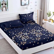 Lenjerie de pat 3 cu elastic 100% bumbac - a751 de la Onesleep