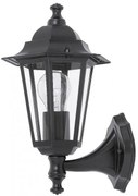 Aplica de perete exterior IP43, up light, negru Velence 8204 RX