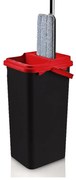 Mop de curatenie Lisa ZLN4643 Negru, galeata de 8 l cu scurgere laterala si laveta detasabila