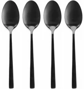 Set de lingurițe negre EH 4 buc, 15 cm