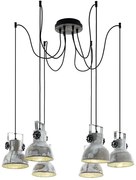Eglo 49732 - Candelabru suspendat pe cablu BARNSTAPLE 6xE27/40W/230V tip păianjen