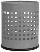 Alda Coș de gunoi Officer perforat 7 l, gri, 7 l