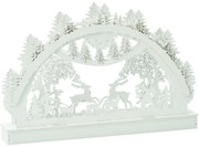 Decorațiuni LED de Crăciun Pădurea de iarnă,29x4,5x19 cm, 6 LED-uri, alb cald