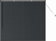 vidaXL Jaluzele venetiene Manual Negru 130 x 140 cm Aluminiu