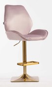 HR350KW Scaun Mov din Catifea Bază Aurie