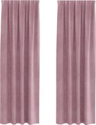 vidaXL Perdele opace 2 pcs Roz închis 140 x 225 cm Catifea