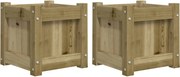 vidaXL Jardiniere de gradina , 2 buc., lemn de pin impregnat