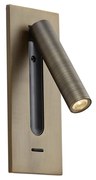 Lampă de perete modernă bronz închis incl. LED - Plaza