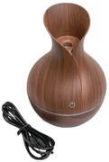Umidificator cu Aromaterapie model lemn, 15x10x10 cm