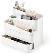 Organizator de baie alb pentru cosmetice din plastic Glam – Umbra