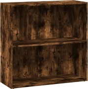 vidaXL Bibliotecă, stejar fumuriu, 80x30x77 cm, lemn prelucrat