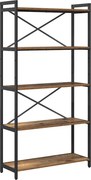 vidaXL Raft pentru cărți Lemn vechi 80 x 30 x 155 cm Lemn compozit
