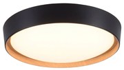 Plafoniera rustica neagra cu LED inclusă, cu 3 trepte de diminuare - Jure