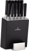 Klarstein Kitano XL Set de 13 piese Set de cuțite cu suport, 12 cuțite, oțel, suport luxos din lemn
