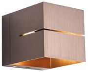 Lampă de perete modernă bronz închis incl. LED și dimmer tactil reîncărcabilă - Joris Groove