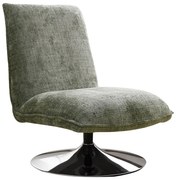 Scaun Rotativ Raymon Textil Verde , Baza Metalica Crom