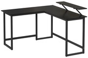 Birou de colț SOLEA, negru