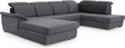 Colțar lemn masiv Formă U Extensibil Erik 330x210cm Personalizabil