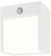 Aplica de perete pentru iluminat exterior cu senzor de miscare IP54 Balimo alb mat