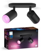 Spot LED RGBW dimabil Philips Hue FUGATO 2xLED/4,2W/230V negru