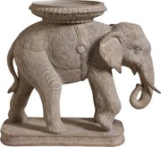 Suport lumanare din polirasină, „Elephant Royal”