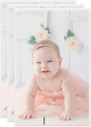 vidaXL Rame foto colaj pentru masă 3 buc. argintiu 13x18 cm MDF