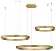 Lustra LED dimabila design circular MOTIF 3 ring auriu