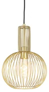 Lampă pendant de design aurie - Wire Whisk