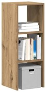 vidaXL Bibliotecă Stejar Artizanal stivuibil 30x30x80cm Lemn prelucrat