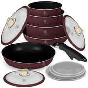 BerlingerHaus Set de 12 piese de vase cu mânerd etașabil Leonardo