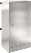 vidaXL cutie poștală cu ușă Argintiu 30 x 20 x 55 cm Oţel inoxidabil
