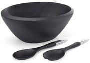 Bol de salată Noir cu linguri de servit - Nambé