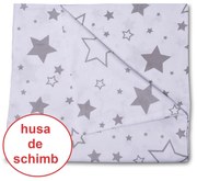 Husa pentru Perna dormit lateral 145x45 cm Kidizi Galaxy Grey