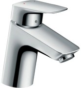 Baterie lavoar cu ventil push-open, culoare crom, Hansgrohe, Logis 70 Crom