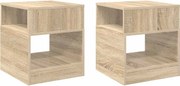 vidaXL Masă laterală 2 pcs Stejar Sonoma 40,5 x 40 x 45 cm