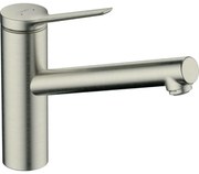 Baterie bucatarie monocomanda crom periat Hansgrohe Zesis M33 150 cu 1 jet presiune joasă apa caldă