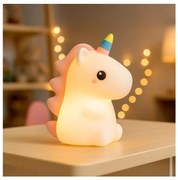 Lampă de veghe LED RGBW reîncărcabilă și reglabilă pentru copii UNICORN LED/1W/5V 1200 mAh
